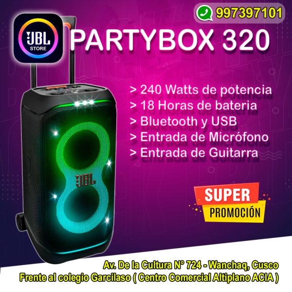JBL PARTYBOX STAGE 320 (240W)